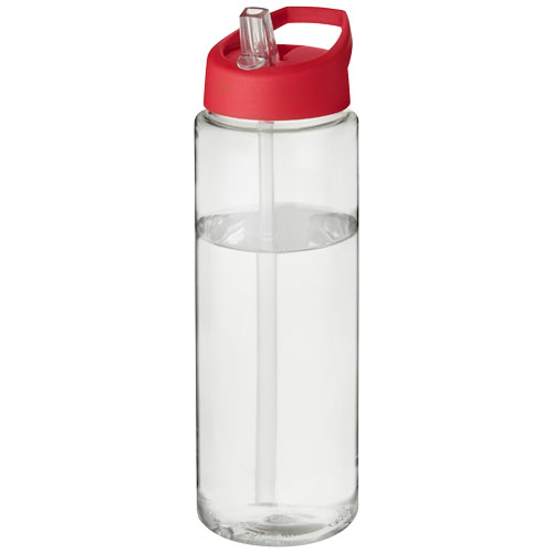 Bouteille promotionnelle de sport 850ml H2O Active® Translucide et Rouge